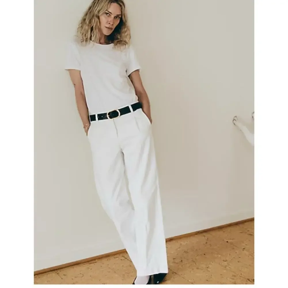 NWT J. CREW Petite Wide-Leg Essential Jean in White
